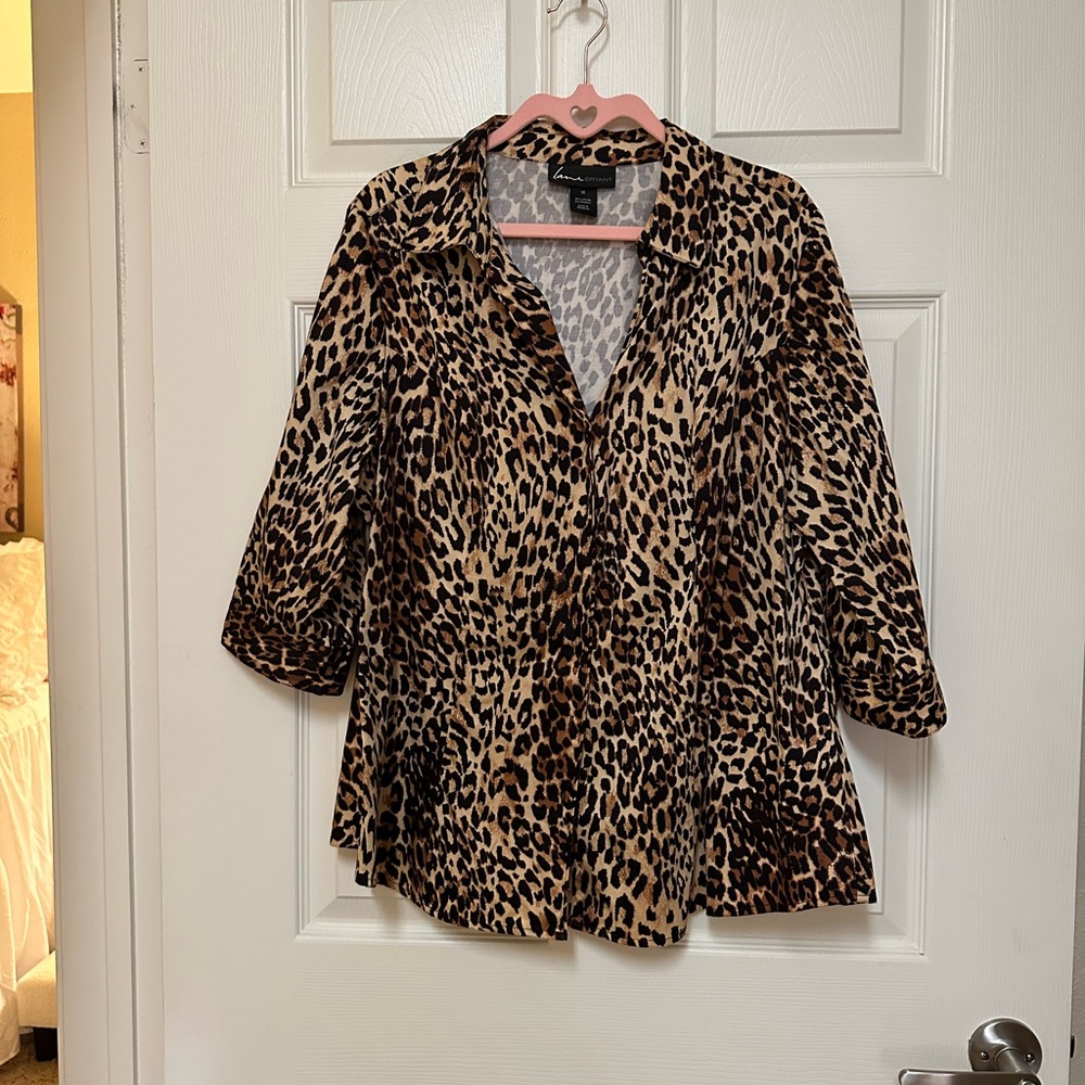 I have 2 of these Lane Bryant Blouses. Both are size 18.